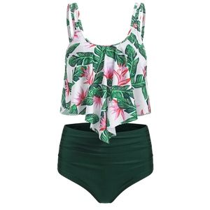 NIP 🌟🛍 Floral Print High Waist Tankini